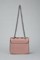 Pink Women's Crossbody Bag with Flower Detail | Derimod