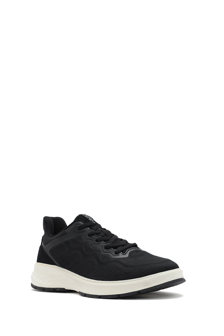 Erkek Siyah Bağcıklı Kalın Tabanlı Sneaker