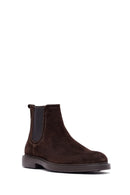 Male Brown Suede Chelsea Boots | Derimod