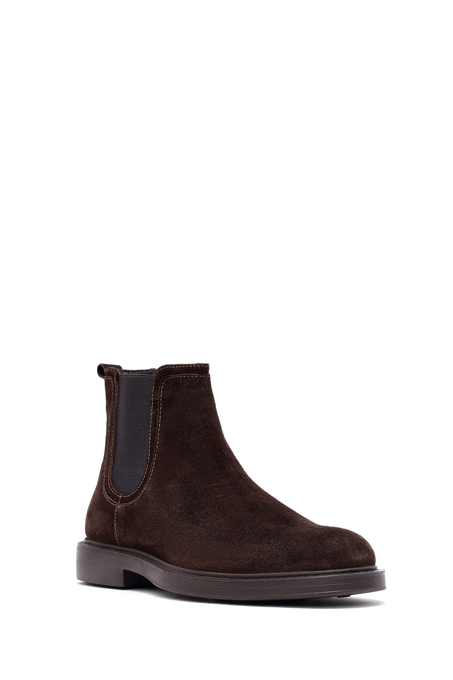 Male Brown Suede Chelsea Boots