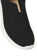 Woman Navy Patterned Suede Comfort Shoes | Derimod