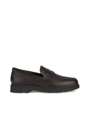 Geox Men's Brown Spherica EC1 Leather Masculine Loafer | Derimod