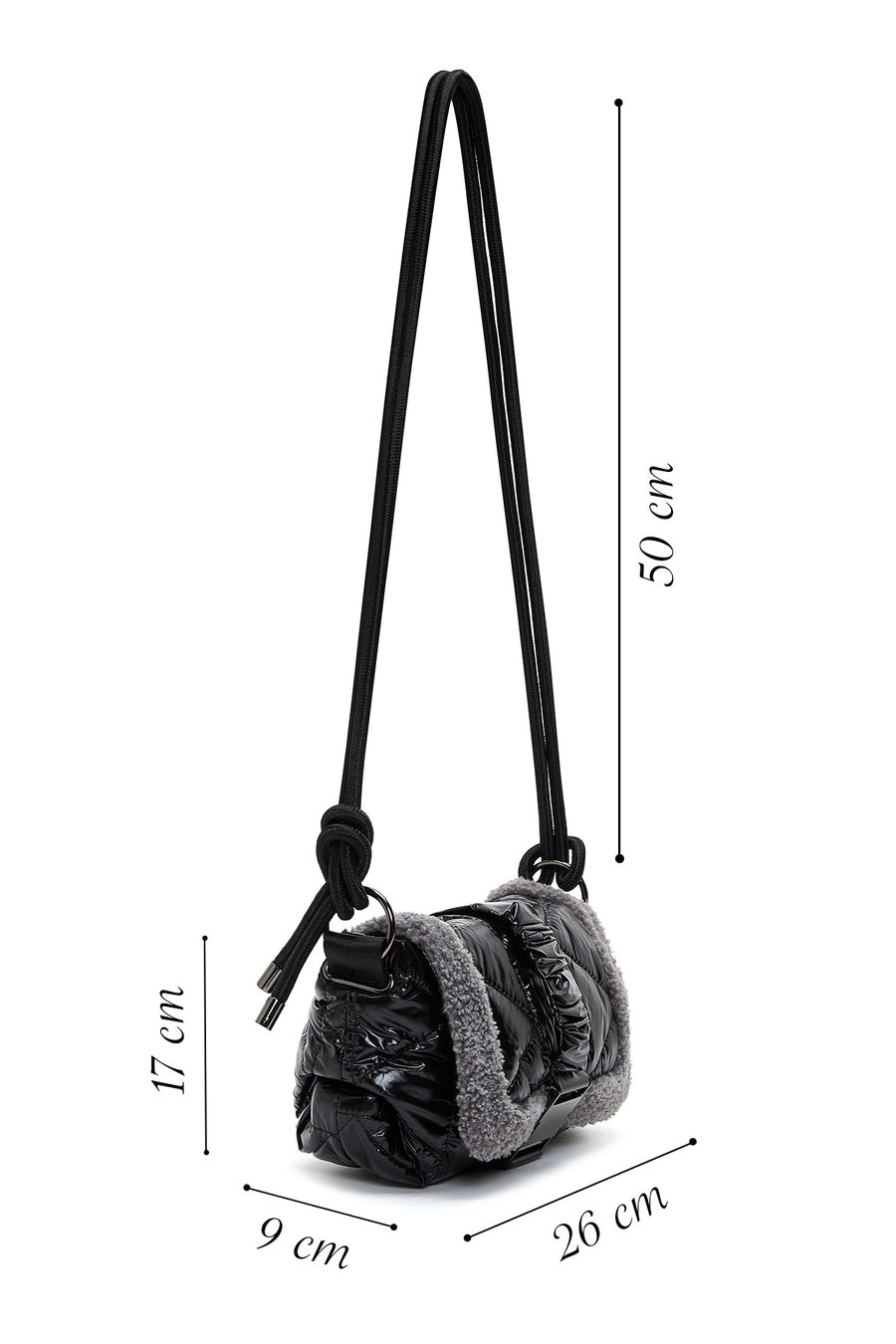 Women's Black Crossbody Bag