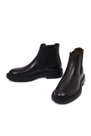 Men's Black Leather Chelsea Boot | Derimod
