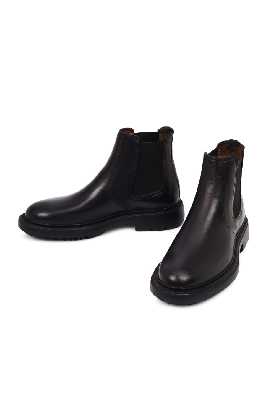 Men's Black Leather Chelsea Boot