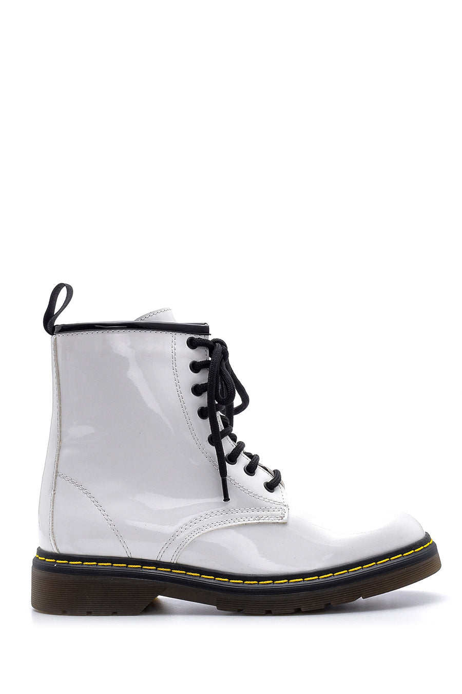 Women's Patent Leather Boots 19WFD284216 | Derimod