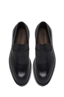 Erkek Siyah Deri Loafer | Derimod