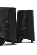 Woman Black Stiletto Heels Leather Boat | Derimod