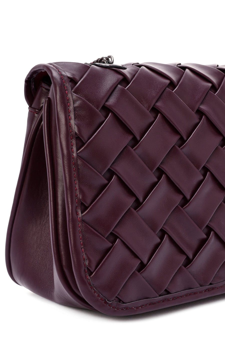 Women's Burgundy Long Strap Crossbody Bag