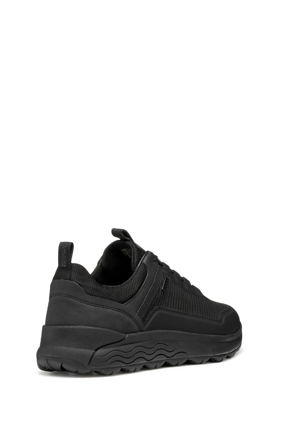 Geox Men Black U Spherica 4X4 B Abx A - Text+ Lace-Up Thick-Soled Fabric Sneaker