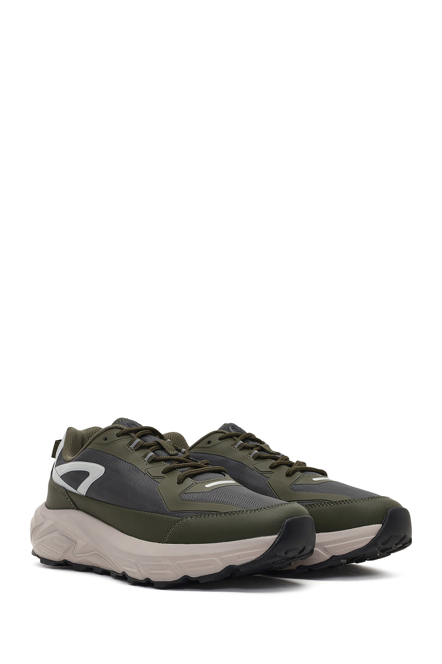 Derimod Studio Men's Green Lace-Up Thick-Soled Sneaker