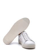 Erkek Dikiş Detaylı Deri Sneaker | Derimod