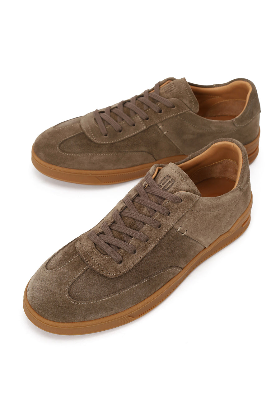 Erkek Taba Bağcıklı Süet Deri Sneaker