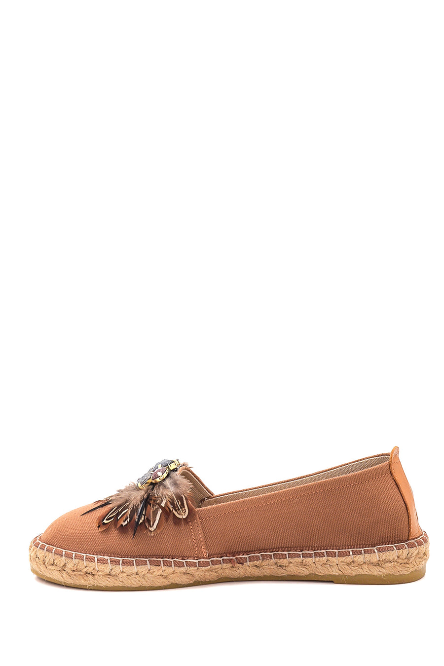 Women's Tan Stone Straw Sole Espadrille
