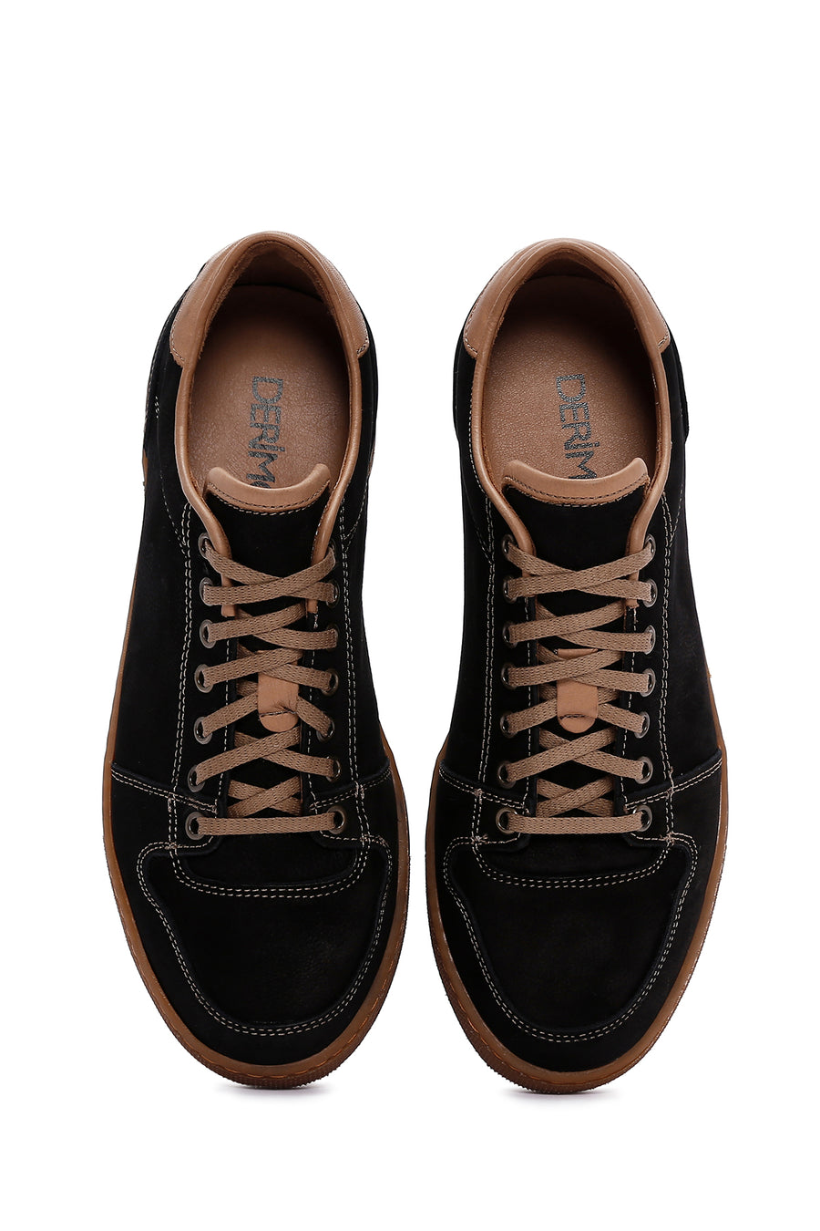 Erkek Siyah Nubuk Deri Sneaker