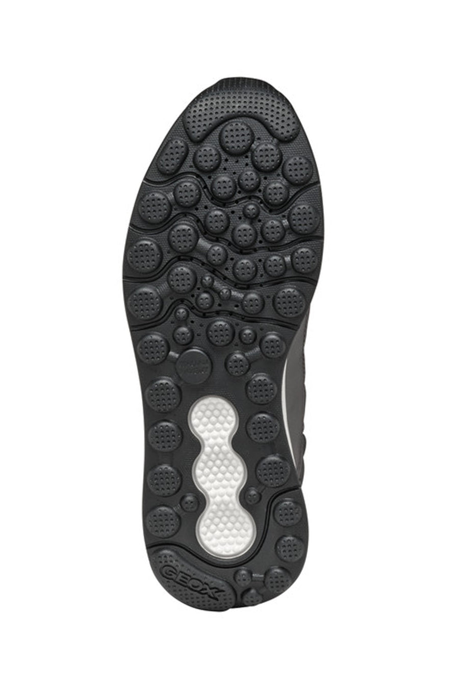 Geox Woman Grey Laced Thick Soled Fabric Sneakers