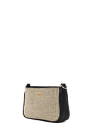 Women's Black Long Strap Straw Shoulder Bag | Derimod