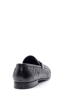 Men's Leather Knit Pattern Loafer | Derimod