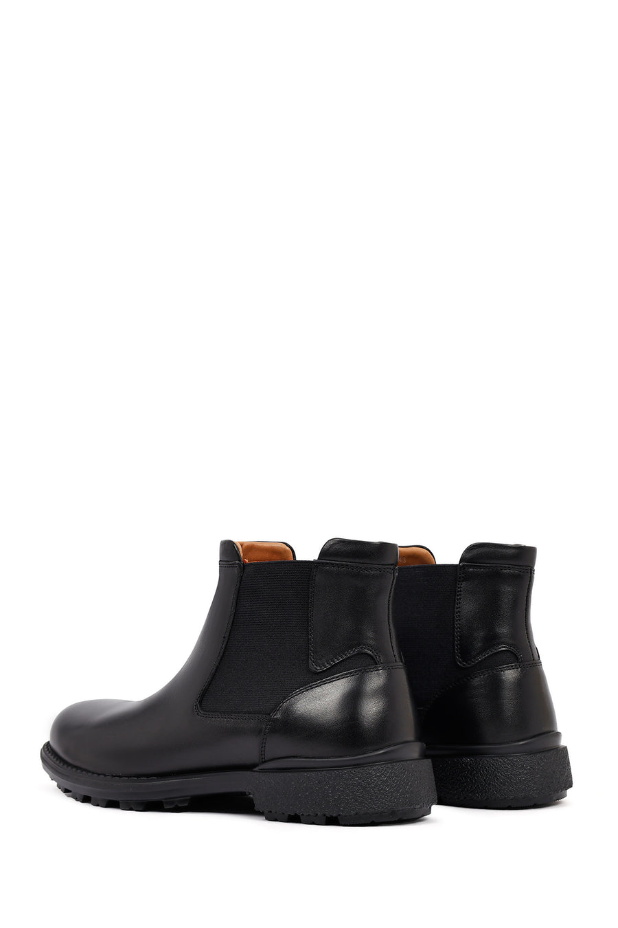 Men's Black Leather Chelsea Boot