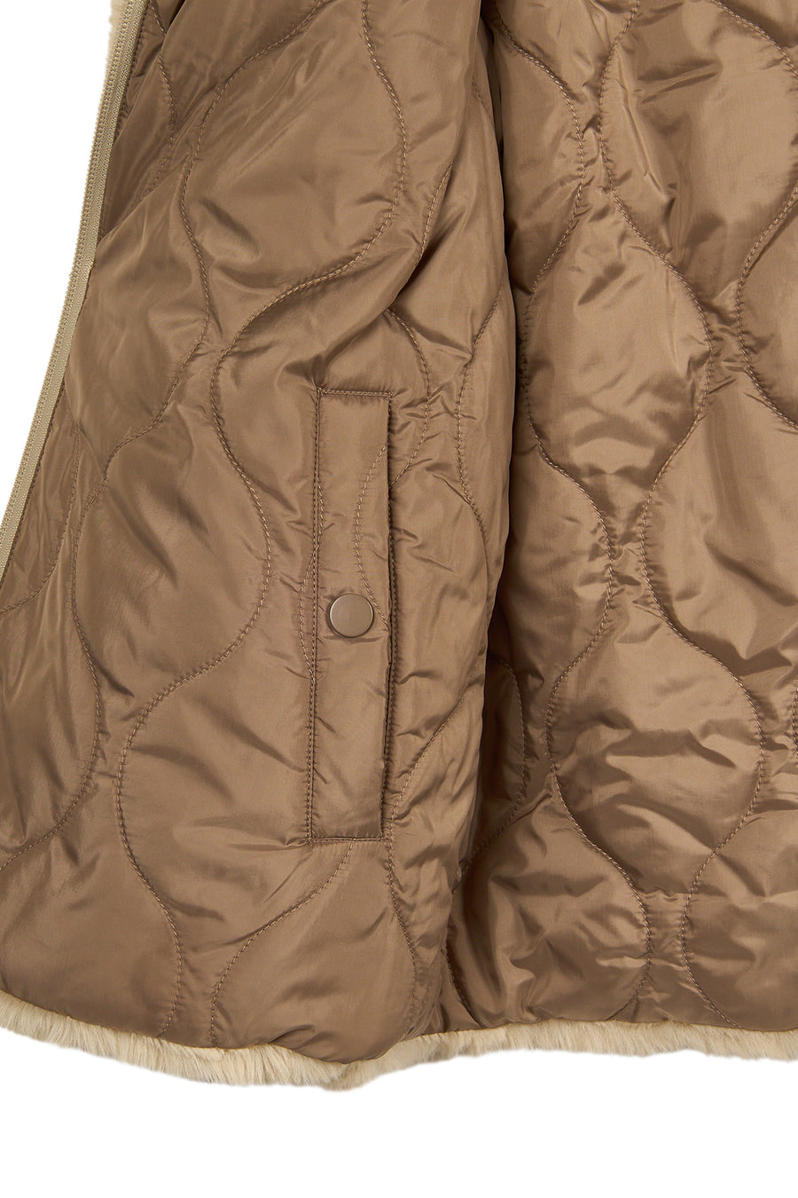 Tahoe Woman Mink Reversible Hooded Oversize Teddy Coats