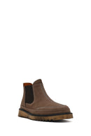 Men's Mink Nubuck Leather Chelsea Boot | Derimod