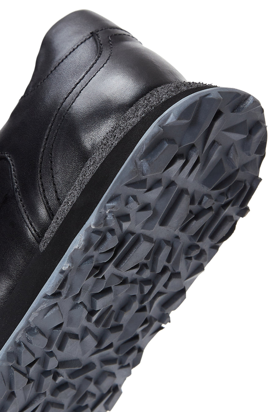Men's Black Leather Sneaker