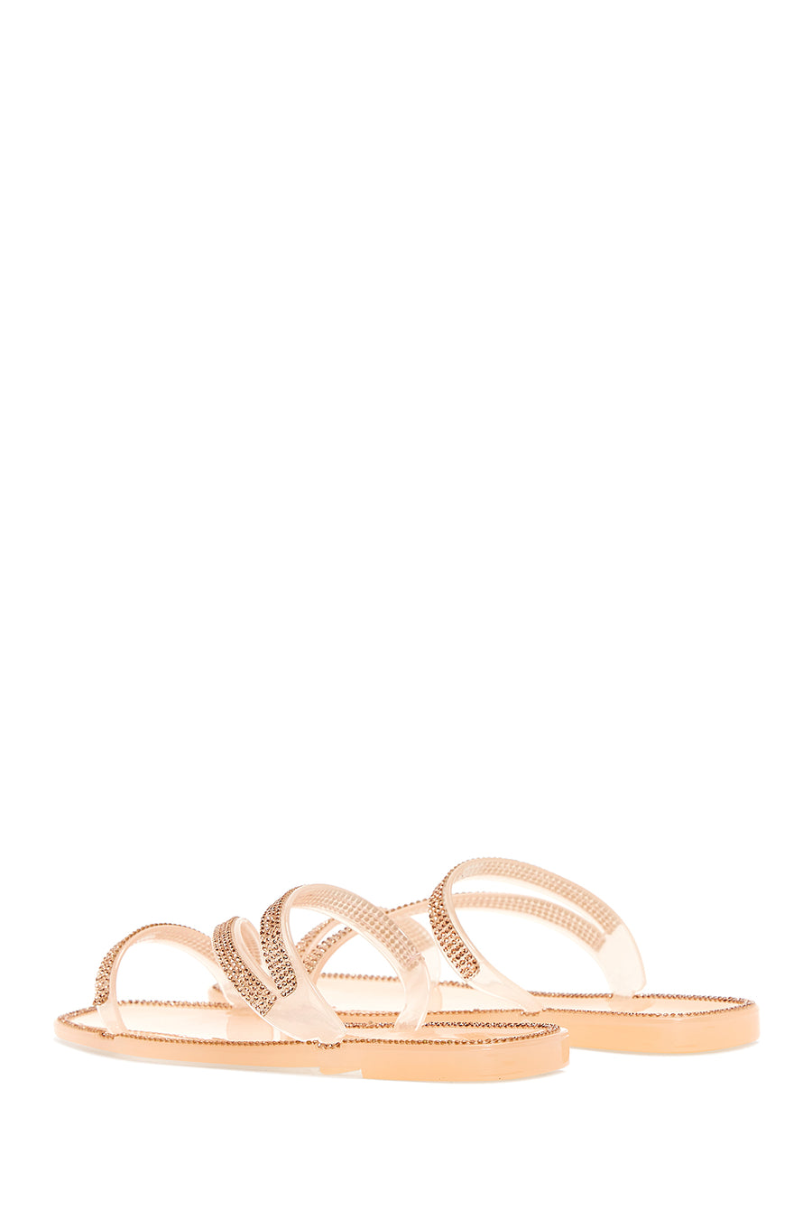 Women's Pink Jelly Stone Slippers