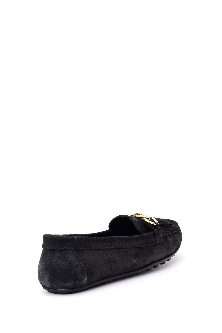 Black Women's Leather Ballerinas