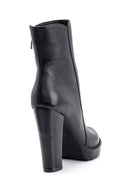 Women's Heeled Leather Boots | Derimod
