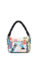 Women's White Long Strap Printed Shoulder Bag | Derimod