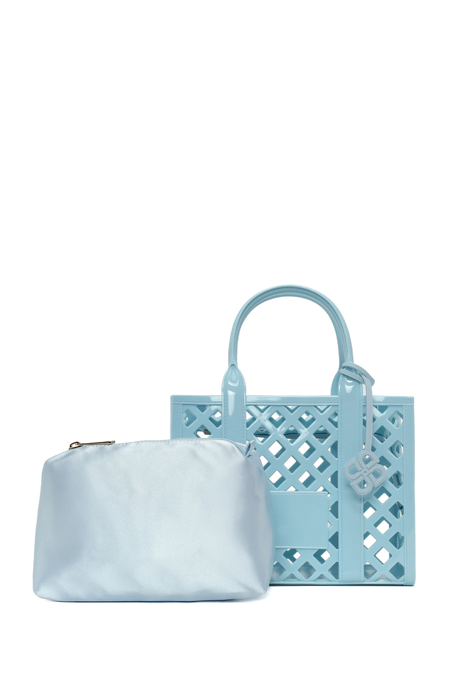 Women's Blue Long Strap Jelly Handbag