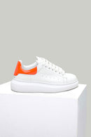 White-Pomegranate Flower Women's Leather Sneaker | Derimod