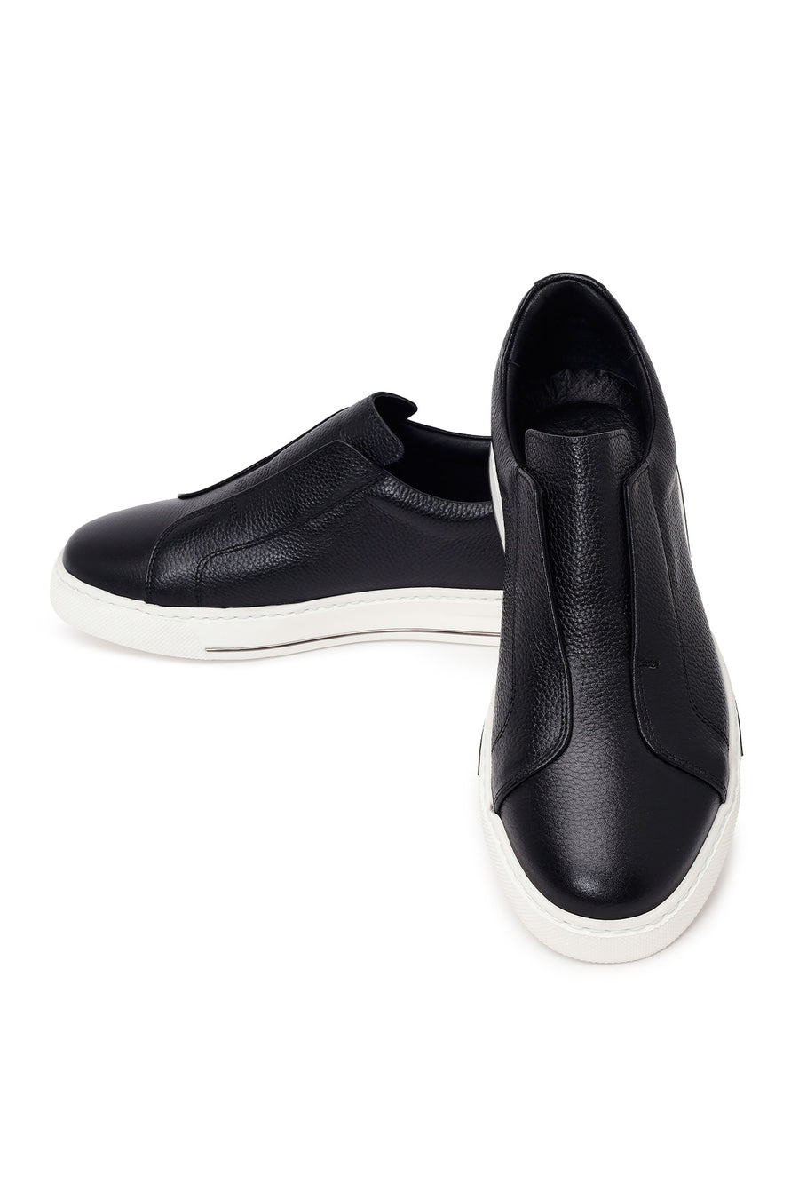 Male Black Leather Casual Shoes