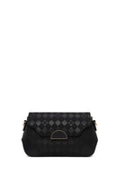 Woman Black Printed Shoulder Bag | Derimod