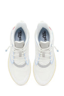 Derimod Zero Woman White Lace-Up Chunky-Soled Fabric Sneakers | Derimod