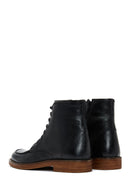 Men's Leather Zippered Boots | Derimod