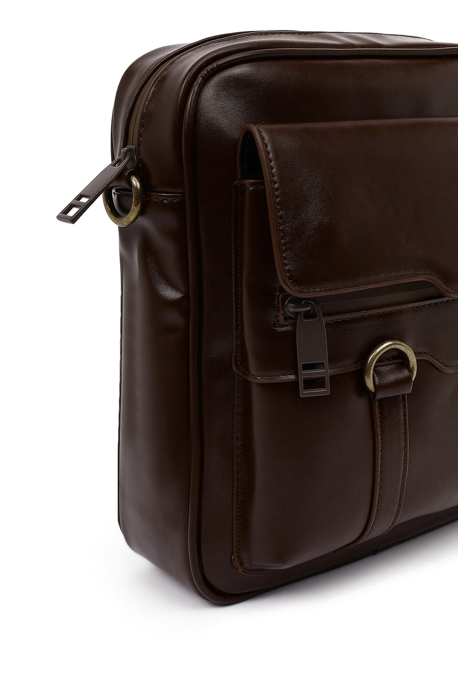 Men's Brown Messenger Bag