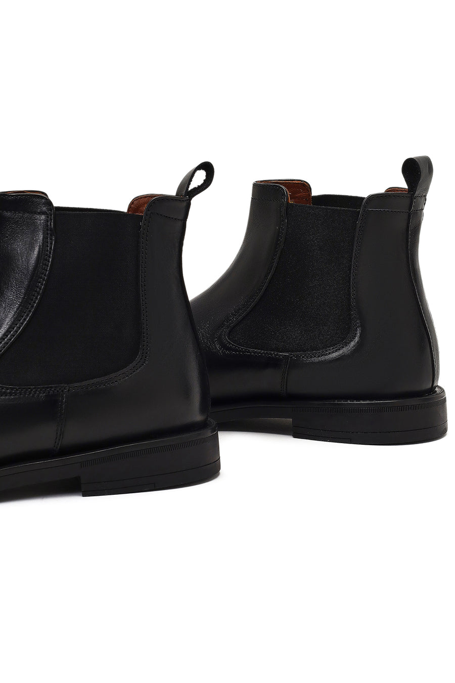 Men's Black Leather Chelsea Boot