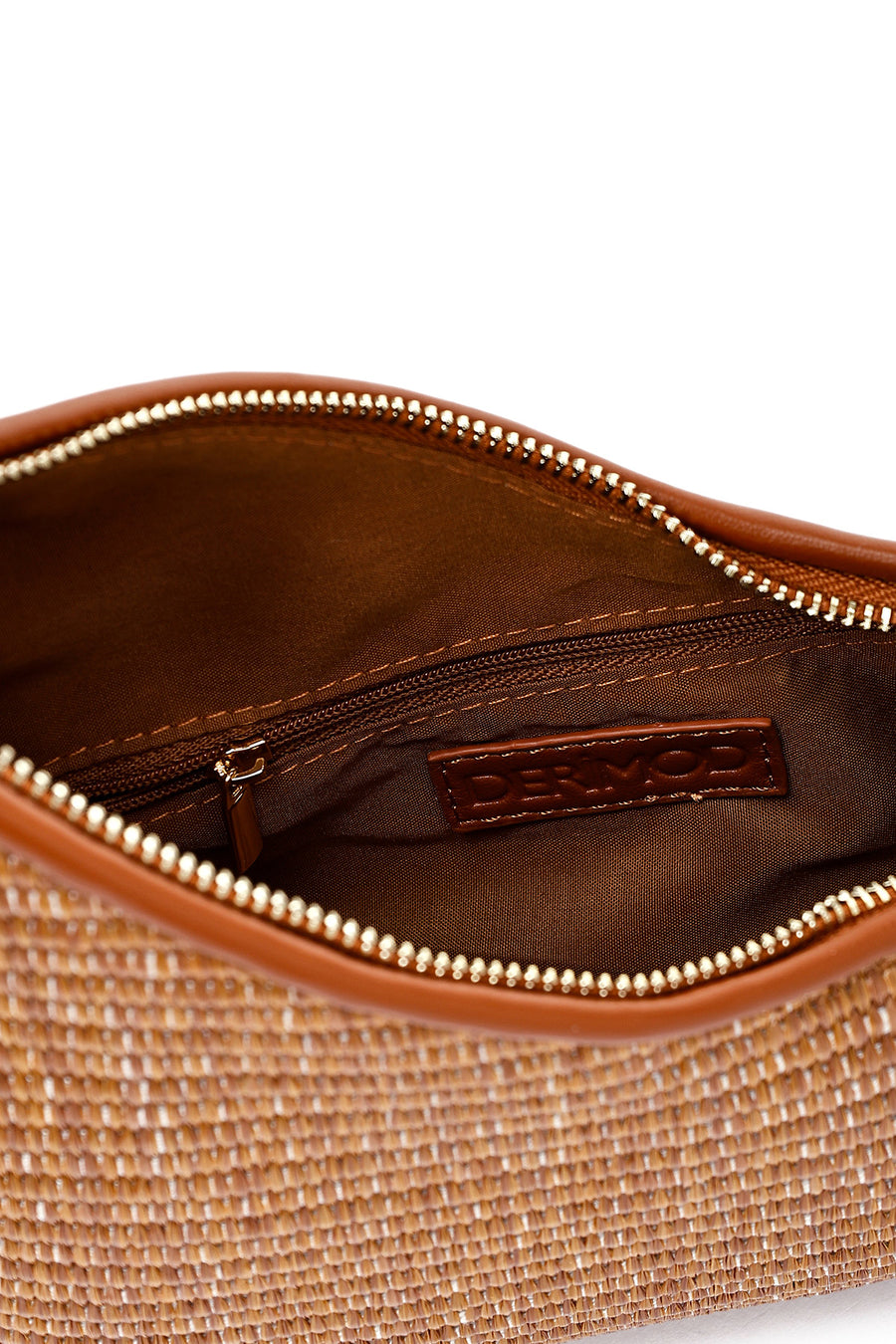 Women's Brown Accessory Straw Shoulder Bag