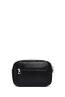 Women's Black Long Strap Patterned Crossbody Bag | Derimod