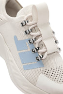 Derimod Zero Women's Grey Thick-Soled Lace-Up Fabric Sneakers | Derimod