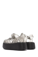 Women's Black Ankle Buckle Thick Soled Jelly Sandals | Derimod