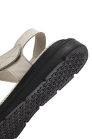 
Women's Gray Strapped Leather Sandal
 | Derimod