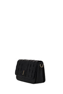 Woman Black Long-Strap Knit Crossbody Bag | Derimod