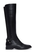 Women's Black Zipper Buckle Detail Boots | Derimod