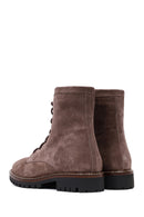 Women's Mink Zipper Thick Sole Suede Leather Ankle Boots | Derimod