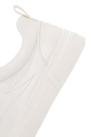 Men's White Lace-up Leather Sneaker | Derimod