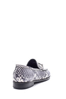 Women's Snake Pattern Leather Loafer | Derimod