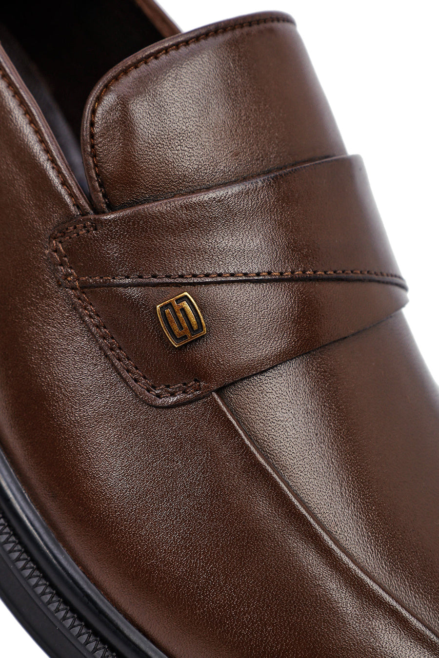 Erkek Kahverengi Deri Klasik Loafer