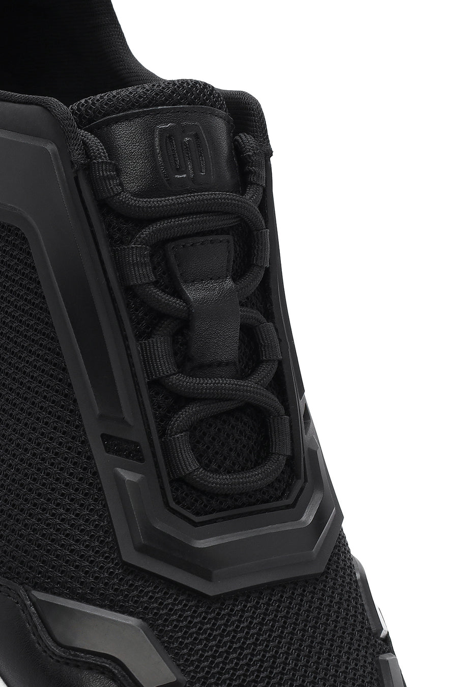 Erkek Siyah Bağcıklı Kalın Tabanlı Sneaker